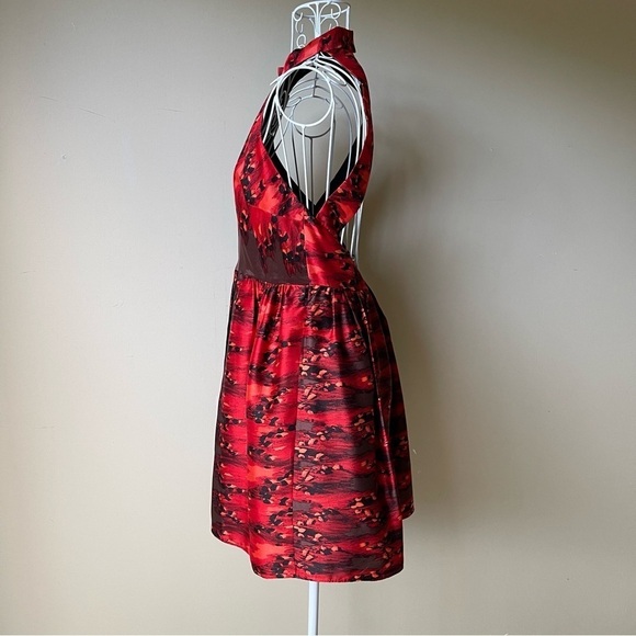 Tibi halter open back pirouette mini dress sz 4 - Picture 3 of 8